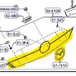 MAZDA PREMACY Rear Garnish / Moulding TAILGATE CENTRE CW 2010-2018