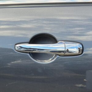 MAZDA CX-9 Door Handle OUTER LH FRONT CHROME W KEYLESS ENTRY TYPE TB 2007-2015