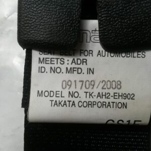 MAZDA ATENZA / MAZDA 6 Seat Belt / Stalk RH FRONT ASSY BELT AND STALK GH TKAH2EH862 2008-2010
