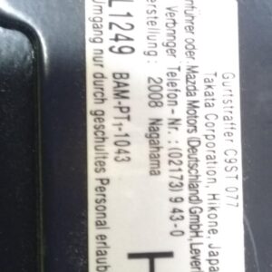 MAZDA RX-8 Seat Belt / Stalk LH FRONT ASSY BELT AND STALK FE 2003-2011