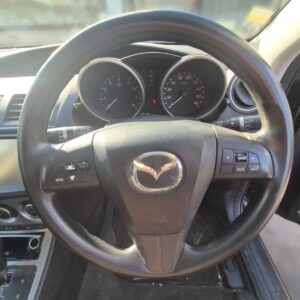 MAZDA AXELA / MAZDA 3 Steering Wheel VINYL W STEREO CRUISE BLUETOOTH CONTROL NON SAT NAV CONTROL TYPE BL 2009-2013