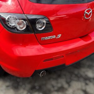 MAZDA AXELA / MAZDA 3 Rear Bumper Cover Only BK HATCH COLOUR CODED CENTRE SECTION NON PARK SENSOR TYPE SP23 2006-2009