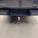 MAZDA BT-50 Rear Bumper Cover Only TF BUMPER BAR END TOP STEP CENTRE W PARK SENSOR MATTE BLACK 2020-ON