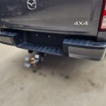 MAZDA BT-50 Rear Bumper Cover Only TF BUMPER BAR END TOP STEP RH SIDE MATTE BLACK 2020-ON